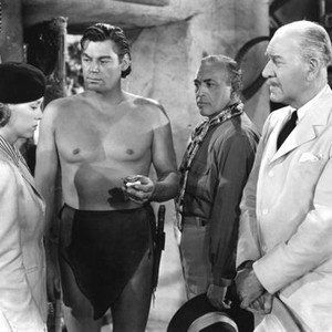 TARZAN AND THE AMAZONS, Brenda Joyce, Johnny Weissmuller, Henry Stephenson, 1945