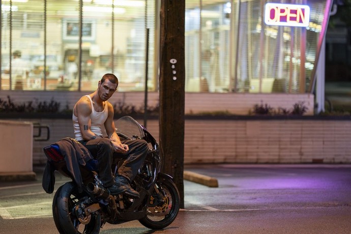 Bad-boy Wes (K. J. Apa), in "One Fast Move." (Amazon Prime Video)