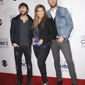 Lady Antebellum, Dave Haywood, Hillary Scott, Charles Kelley in the press room for 41st Annual The People''s Choice Awards 2015 - Press Room, Nokia Theatre L.A. LIVE, Los Angeles, CA January 7, 2015. Photo By: Elizabeth Goodenough/Everett Collection