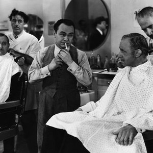 LARCENY, INC., Fortunio Bonanova (standing left), Edward G. Robinson (standing center), John Qualen (seated right), 1942