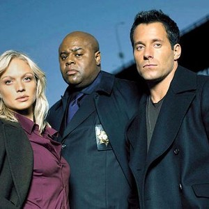 Kristin Lehman, Chi McBride and Johnny Messner (from left)