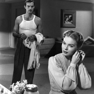 SHADOW ON THE WALL, from left: Zachary Scott, Kristine Miller, 1950