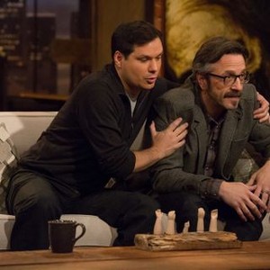 Maron, Michael Ian Black (L), Marc Maron (R), 'Talking Dead', Season 2, Ep. #1, 05/08/2014, ©IFC