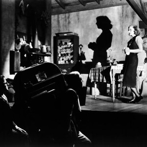 SUSAN LENOX-HER FALL AND RISE, director Robert Z. Leonard (in front of camera), Greta Garbo filming a scene on set, 1931