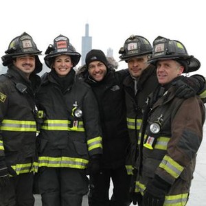 Chicago Fire, from left: Yuri Sardarov, April Dawn Rawlings, William Smillie, Joe Minoso, David Eigenberg, 'A Rocket Blasting Off', Season 2, Ep. #16, 03/11/2014, ©NBC