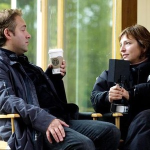 THINGS WE LOST IN THE FIRE, producer Sam Mendes, director Susanne Bier, on set, 2007. ©Paramount