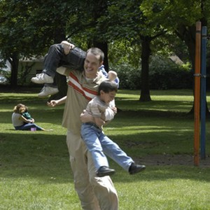 A scene from the film "Say Uncle."