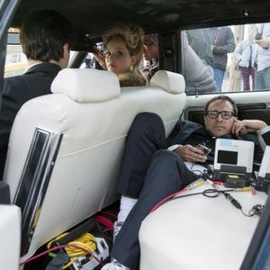 AMERICAN HUSTLE, from left: Jack Huston, director David O. Russell, Jennifer Lawrence, on set, 2013. ph: Francois Duhamel/©Columbia Pictures