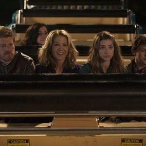 Growing Up Fisher, from left: Michael Weaver, Jenna Elfman, Ava Deluca-Verley, Eli Baker, 'The Date From Hell-Nado', Season 1, Ep. #3, 03/11/2014, ©NBC