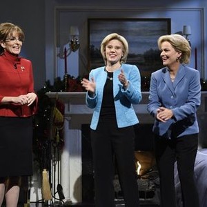 Saturday Night Live, Tina Fey (L), Hillary Rodham Clinton (C), Amy Poehler (R), 10/11/1975, ©NBC