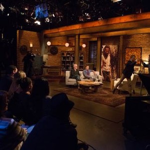 Talking Dead, Breckin Meyer (L), Adam Savage (C), Chris Hardwick (R), Internment, Season 3, Ep. #5, 11/10/2013, ©AMC