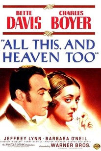 All This and Heaven Too | Rotten Tomatoes