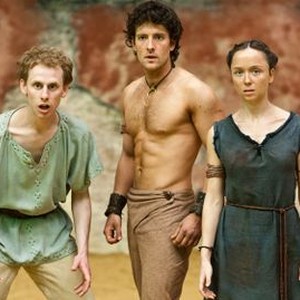 Atlantis, Robert Emms (L), Jack Donnelly (C), Emily Taaffe (R), 'A Boy Of No Consequence', Season 1, Ep. #3, 12/07/2013, ©BBCAMERICA