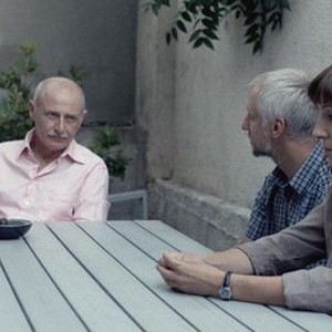 THE LESSON, (aka UROK), Ivan Barnev (blue shirt), Margita Gosheva (right), 2014. ©Film Movement