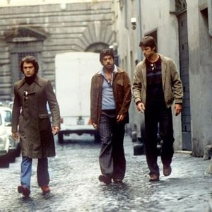 CRIME NOVEL, (aka ROMANZO CRIMINALE), from left: Claudio Santamaria, Pierfrancesco Favino, Kim Rossi Stuart, 2005, © Warner Brothers