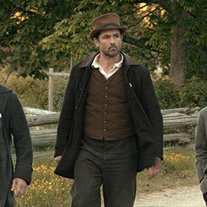 (L-R) Hugh Thompson as Hurley, Billy Campbell as Abner Beech and Josh Cruddas as Jimmy in "Copperhead."