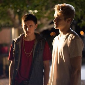 SINS OF OUR YOUTH, FROM LEFT, MITCHEL MUSSO, LUCAS TILL, 2014. PH: ANDREW JAMES. ©BREAKING GLASS PICTURES