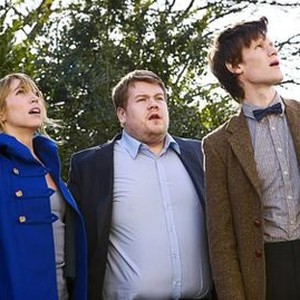 Doctor Who, Daisy Haggard (L), James Corden (C), Matt Smith (R), 'The Lodger', Season 5, Ep. #11, 07/10/2010, ©BBCAMERICA