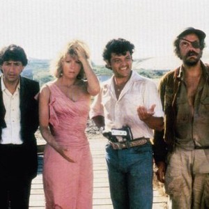 MIRACLES, from left: Tom Conti, Teri Garr, Paul Rodriguez, Christopher Lloyd, 1986. ©Orion Pictures Corporation