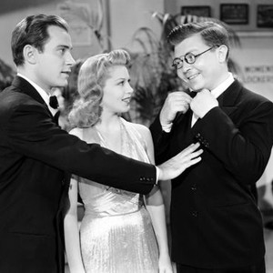 DANCING CO-ED, from left: Richard Carlson, Lana Turner, Benny Baker, 1939