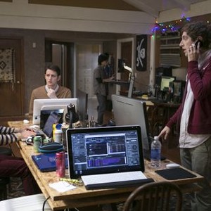 Silicon Valley, Kumail Nanjiani (L), Zach Woods (C), Thomas Middleditch (R), 'Articles of Incorporation', Season 1, Ep. #3, 04/20/2014, ©HBO