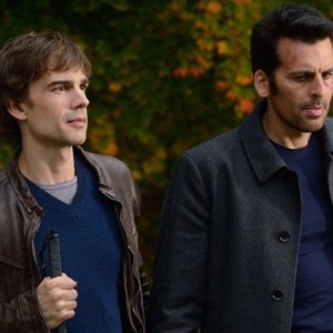 Covert Affairs, Christopher Gorham (L), Oded Fehr (R), 'Lady Stardust', Season 3, Ep. #16, 11/20/2012, ©USA