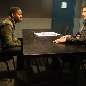 Brooklyn Nine-Nine, Kid Cudi (L), Andy Samberg (R), '48 Hours', Season 1, Ep. #7, 11/05/2013, ©FOX