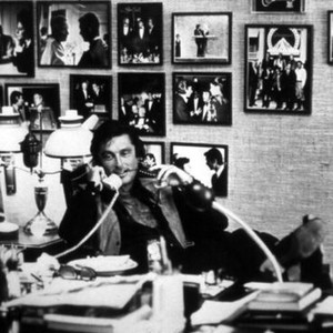 THE KID STAYS IN THE PICTURE, Robert Evans on the phone in his office,  2002