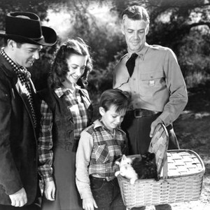 CALL OF THE FOREST, from left: Robert Lowery, Martha Sherrill, Charlie Hughes, Tom Hanly, 1949
