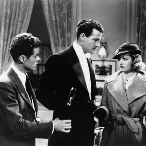 TWO IN A CROWD, from left, Elisha Cook, Jr., Joel McCrea, Joan Bennett, 1936