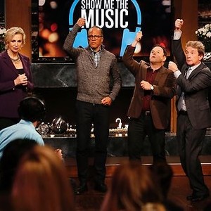 Hollywood Game Night, from left: Jane Lynch, Lester Holt, Jason Alexander, Martin Short, 'Things That Go Clue-Boom In The Night', Season 2, Ep. #3, 01/20/2014, ©NBC