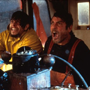 Mark Wahlberg (left) and George Clooney ready themselves for the onslaught of a huge wave. photo 13