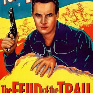 THE FEUD OF THE TRAIL MOVIE POSTER Tom Tyler VINTAGE 