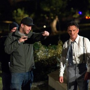 GANGSTER SQUAD, from left: director Ruben Fleischer, Sean Penn, on set, 2013. ph: Wilson Webb/©Warner Bros.