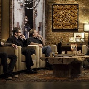 Talking Dead, Scott Ian (L), Dana Gould (C), Chris Hardwick (R), 'Season 1', 10/16/2011, ©AMC