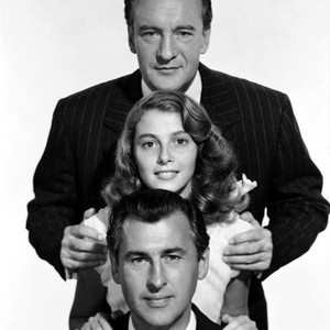 THE LIGHT TOUCH, from top: George Sanders, Pier Angeli, Stewart Granger, 1952