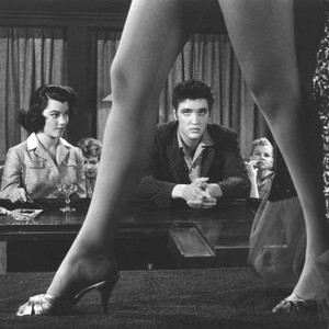 JAILHOUSE ROCK, Judy Tyler, (left), Elvis Presley, Gloria Pall, (stripper), 1957