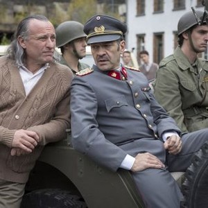 COLONIA, foreground from left: Michael Nyqvist, Marcelo Vilaro as General Augusto Pinochet, 2015. © Screen Media Films