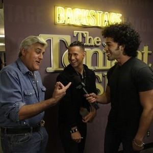 The Tonight Show With Jay Leno, Jay Leno (L), Mike "The Situation" Sorrentino (C), Bryan Branly (R), 'Season', ©NBC