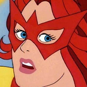 Firestar is voiced by Kathy Garver