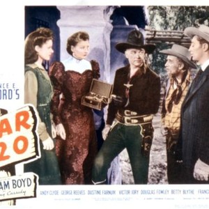 BAR 20, Dustine Farnum, Betty Blythe, William Boyd, Andy Clyde, Robert Mitchum, 1943