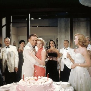 THE LIEUTENANT WORE SKIRTS, embracing center from left: Tom Ewell, Sheree North, 1956, TM & Copyright © 20th Century Fox Film Corp.