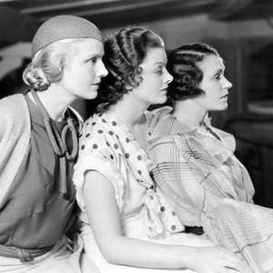 WHEN LADIES MEET, from left: Ann Harding, Myrna Loy, Alice Brady, 1933