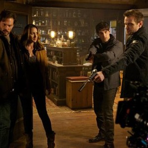 Grimm, from left: Silas Weir Mitchell, Bree Turner, David Giuntoli, Neil Hopkins, 'Cat And Mouse', Season 1, Ep. #18, 04/20/2012, ©NBC