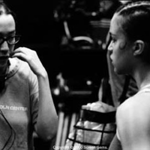 Director Karyn Kusama with Michelle Rodriguez.