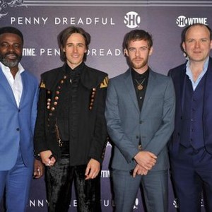 Danny Sapani, Reeve Carney, Harry Treadaway, Rory Kinnear at arrivals for PENNY DREADFUL Showtime Series Premiere, The High Line Hotel, New York, NY May 6, 2014. Photo By: John Paul Melendez/Everett Collection