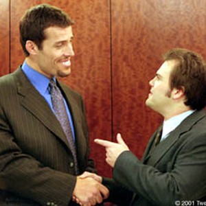 Hal (Jack Black, right) has a life-altering encounter with self-help guru Tony Robbins. photo 3