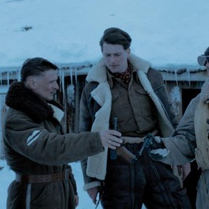 INTO THE WHITE, from left: Stig Henrik Hoff, Florian Lukas, Lachlan Nieboer, Rupert Grint, 2012. ©Magnolia Pictures