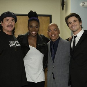 The Tonight Show With Jay Leno, from left: Carlos Santana, India.Arie, Rickey Minor, Jason Ritter, 'Season', ©NBC