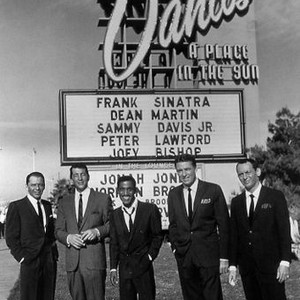 OCEAN'S ELEVEN, Frank Sinatra, Dean Martin, Sammy Davis Jr., Peter Lawford, Joey Bishop, 1960, Las Vegas